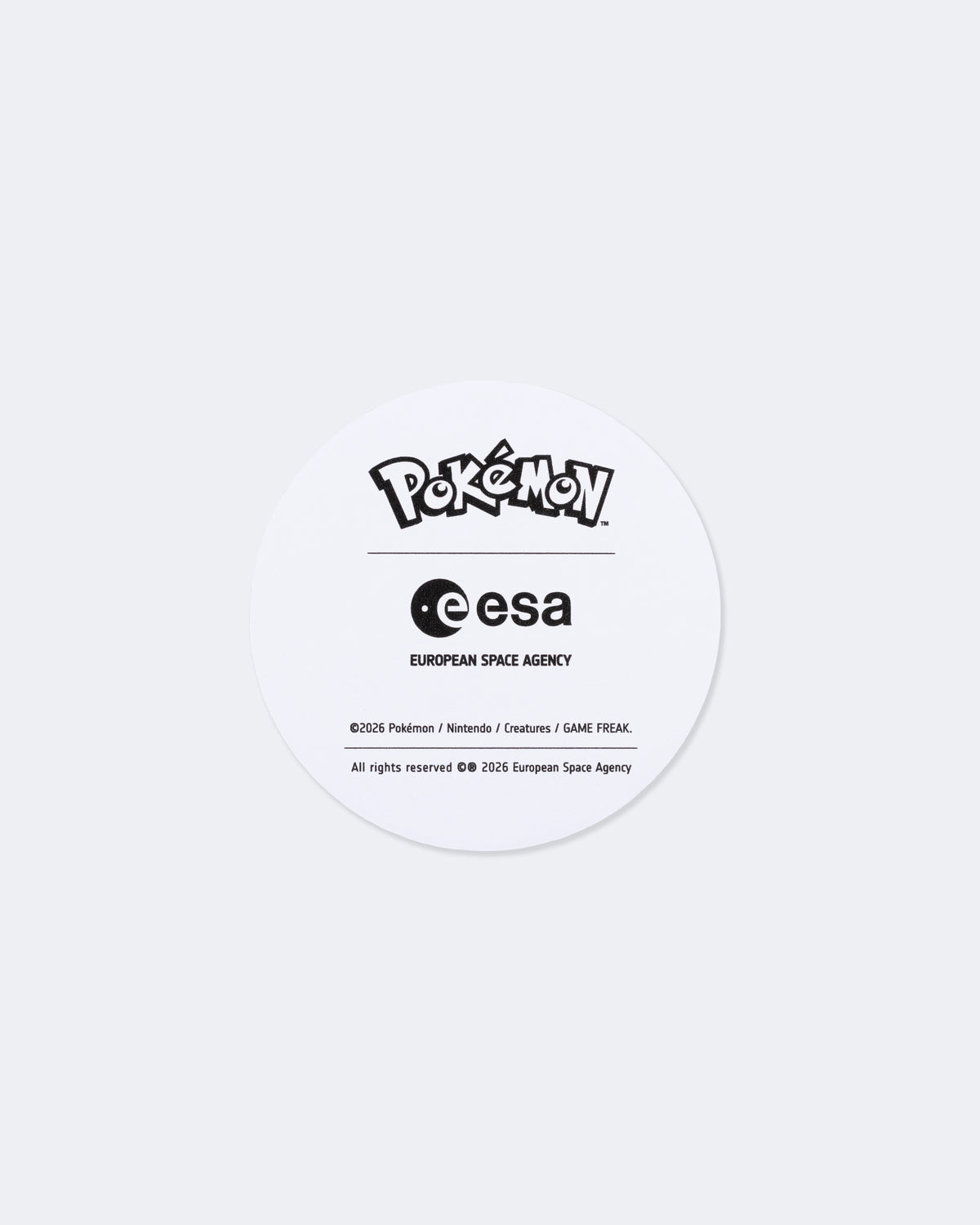 ESA X POKEMON MISSION STICKER
